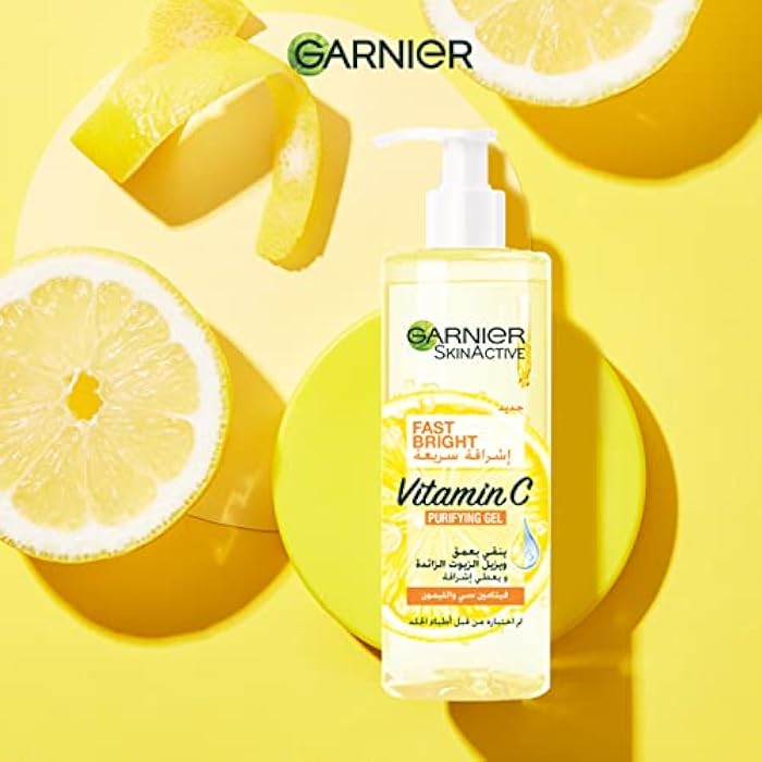 Garnier Fast Bright Vitamin C Purifying Gel Wash – 400ml Skin Care - Image 4